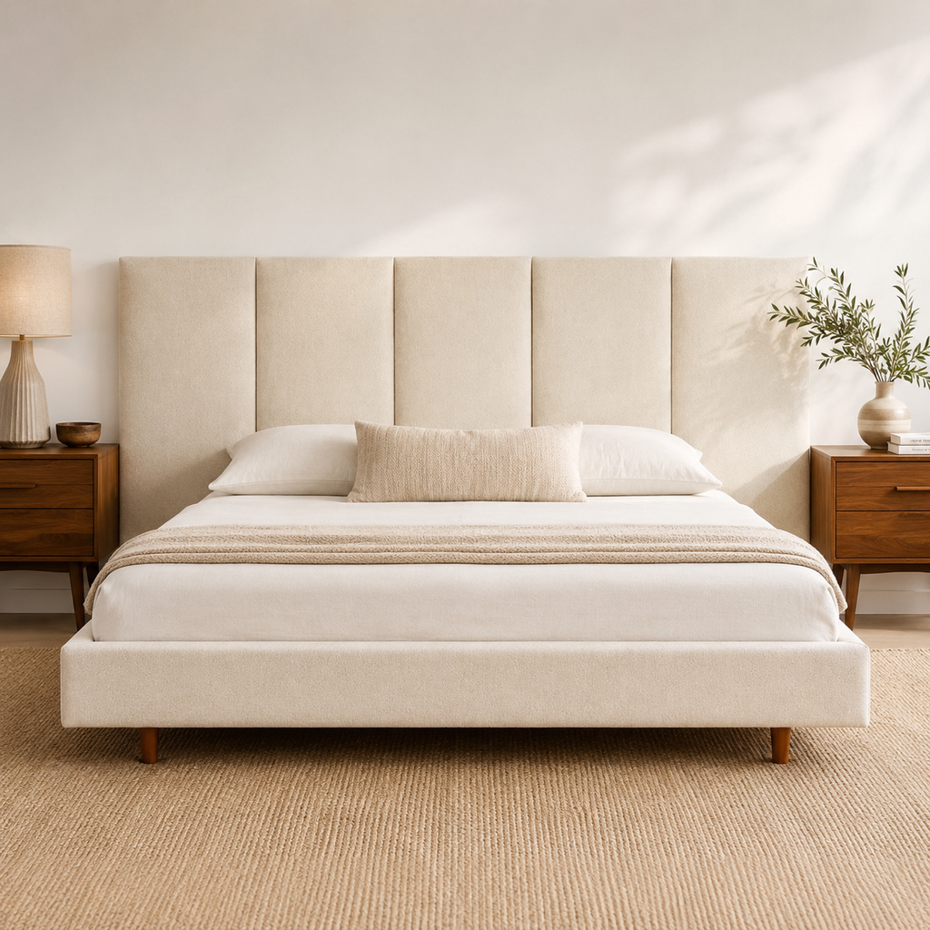 Aria Panel Upholstered Bed