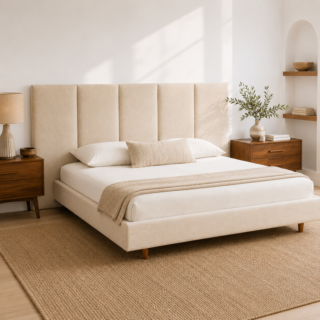 Aria Panel Upholstered Bed