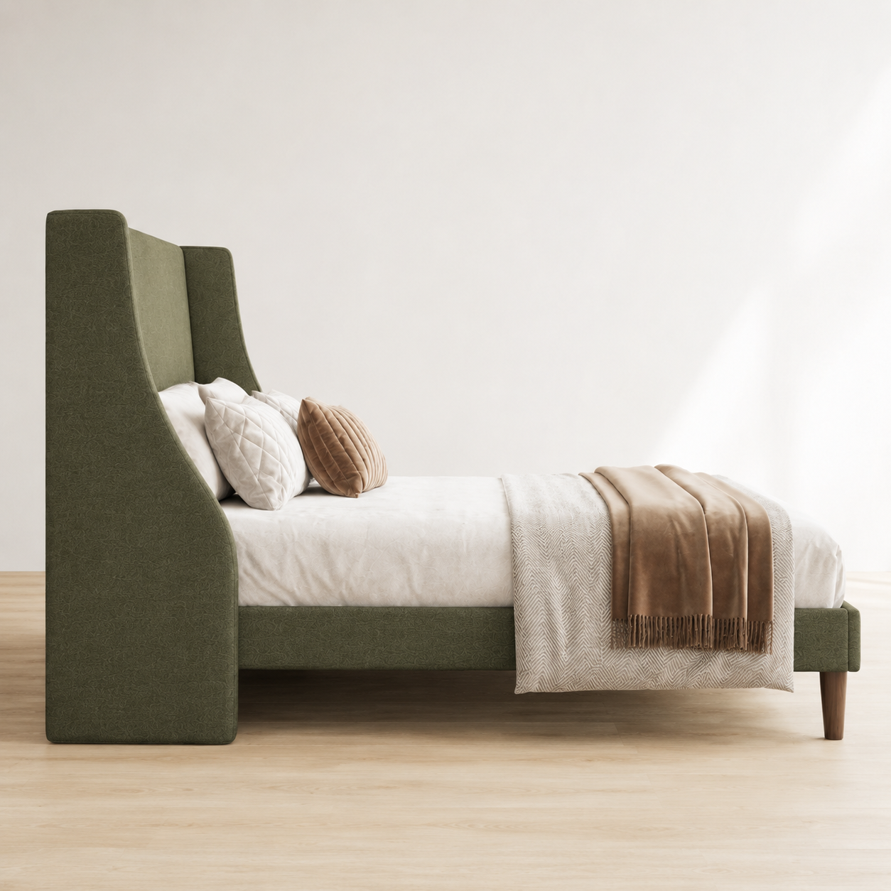 Marlow Wingback Upholstered Bed
