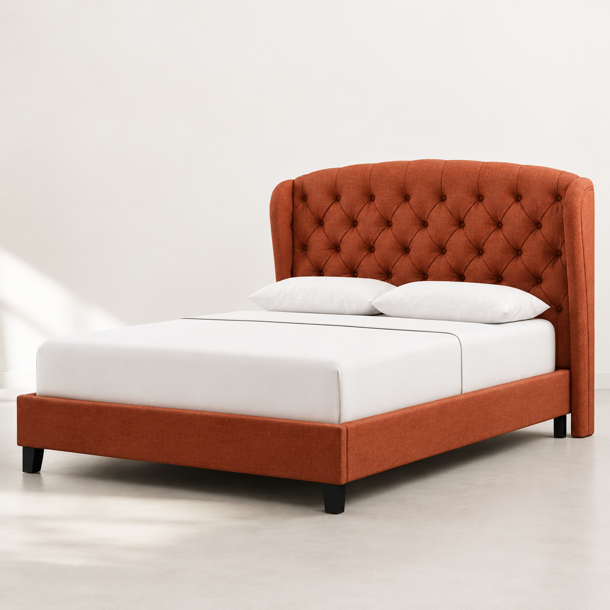Cavalli Tufted Wingback Bed