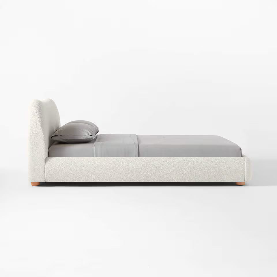 Curva Bouclé Platform Bed