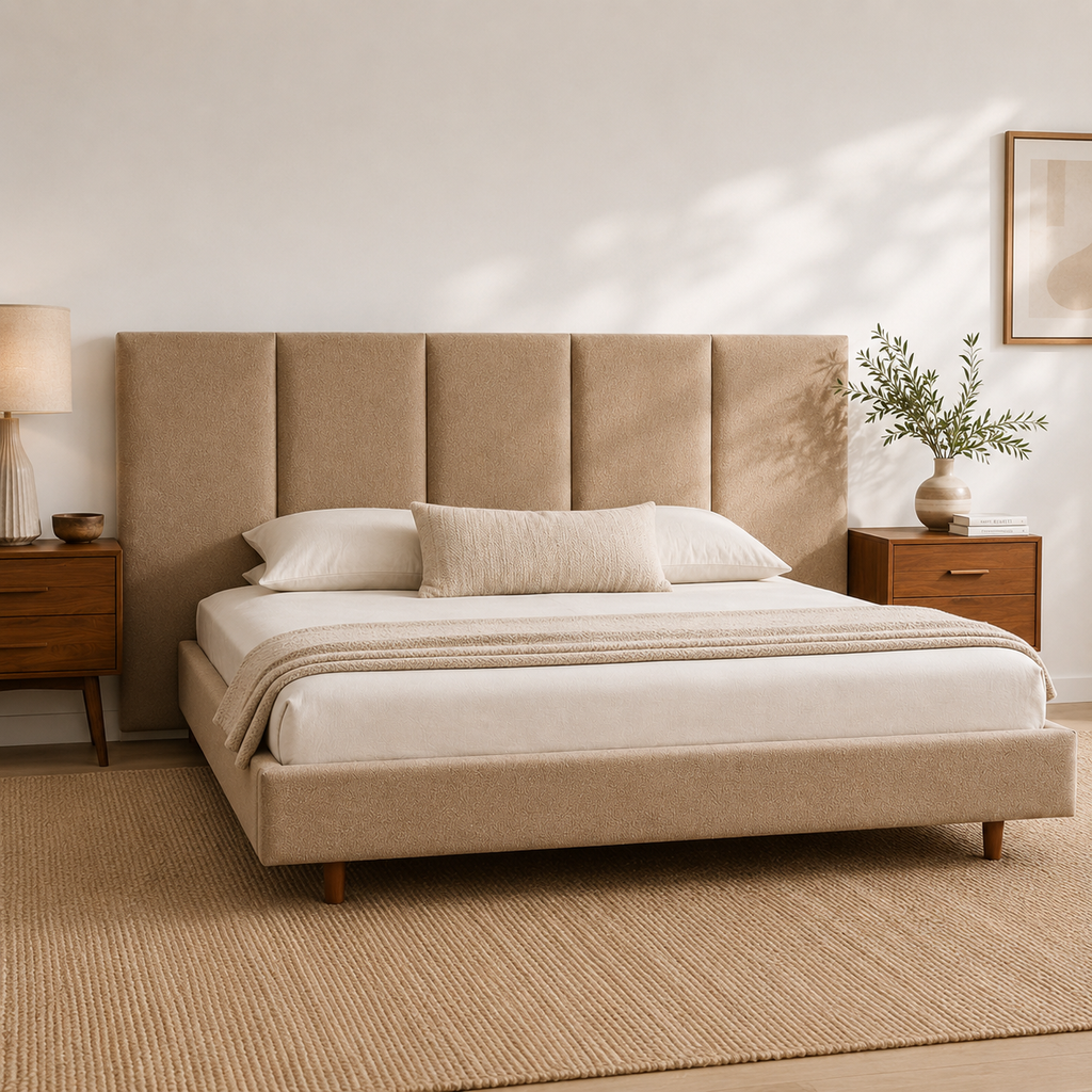 Aria Panel Upholstered Bed