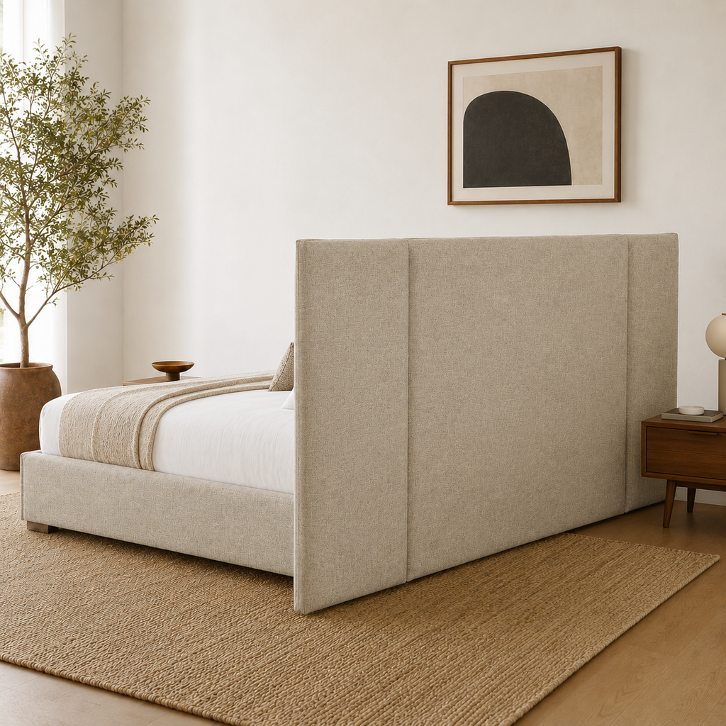 Aurelia Wingback Upholstered Bed