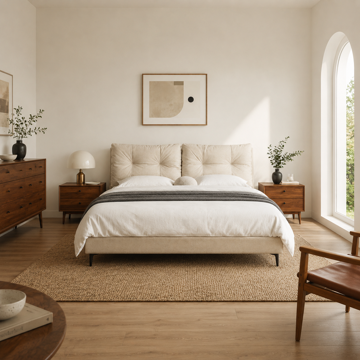 Milo Cushion Panel Bed