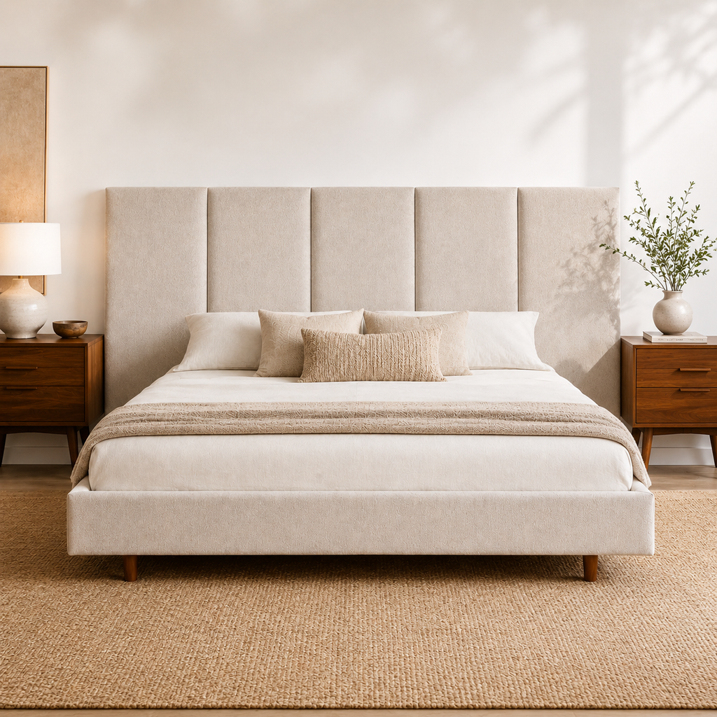Aria Panel Upholstered Bed