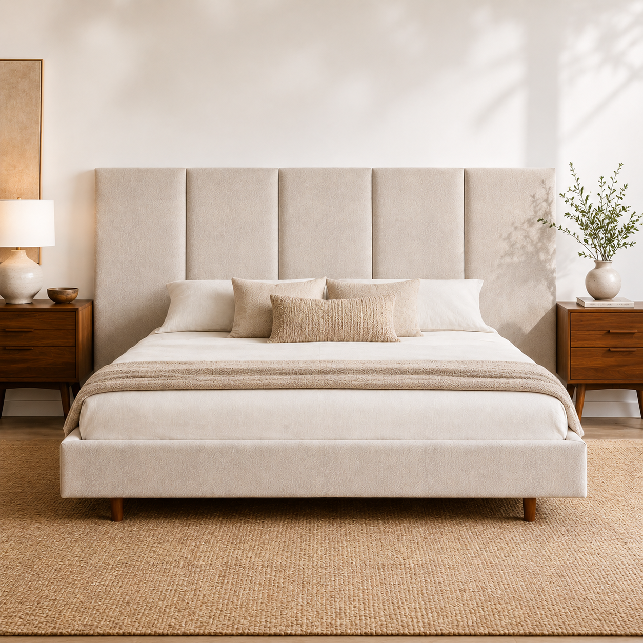 Aria Panel Upholstered Bed
