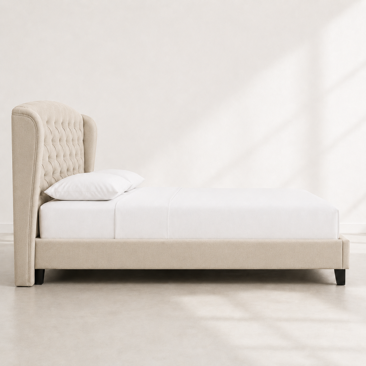 Cavalli Tufted Wingback Bed