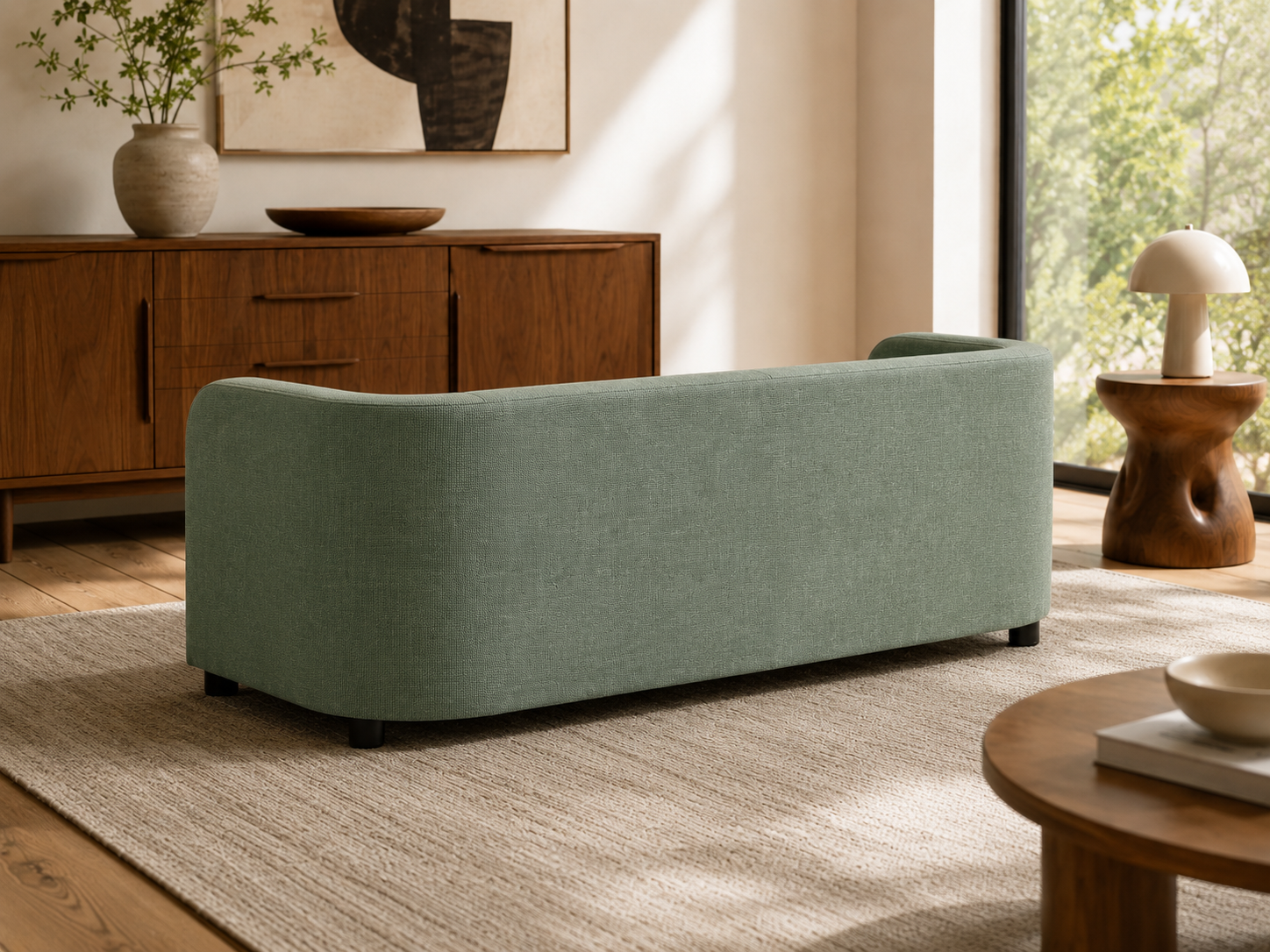 Aveline Curved Storage Bench