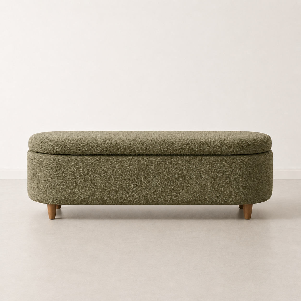 Elantra Bouclé Storage Bench