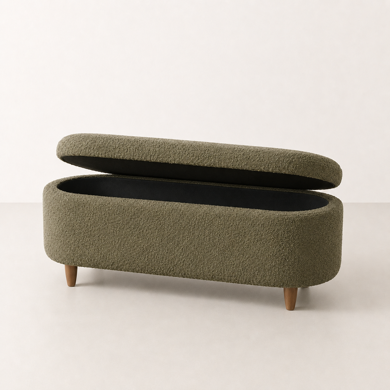 Elantra Bouclé Storage Bench
