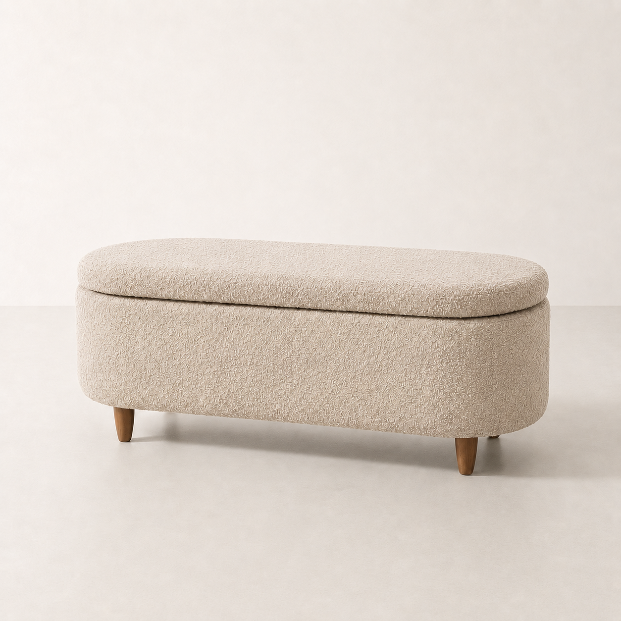 Elantra Bouclé Storage Bench