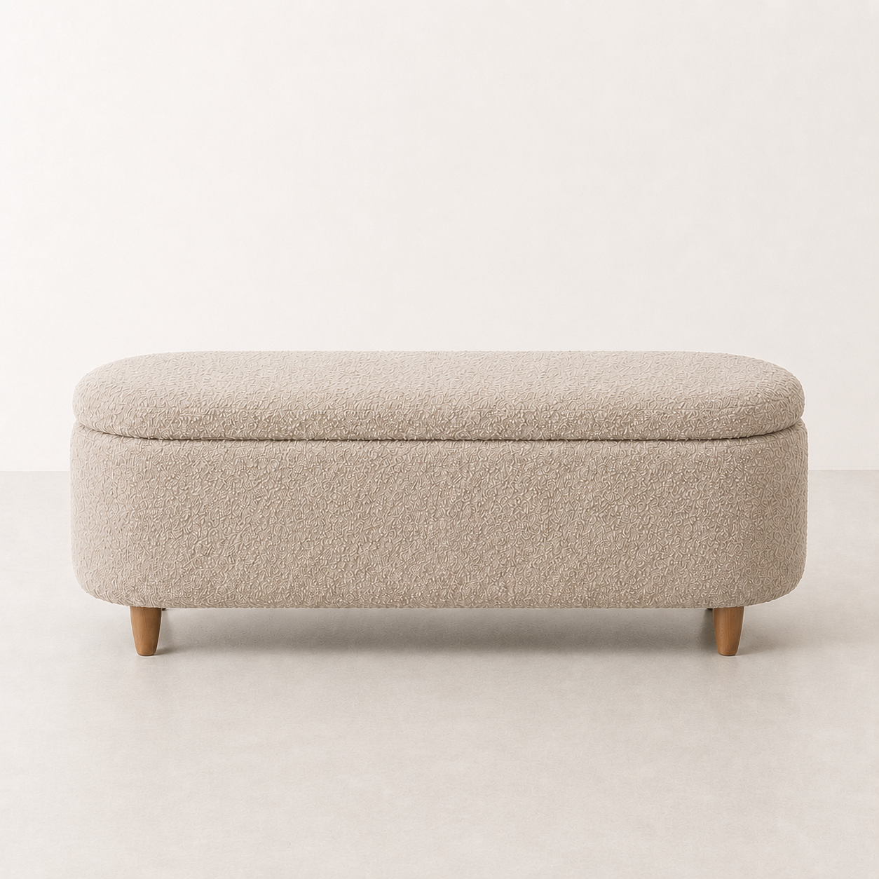 Elantra Bouclé Storage Bench
