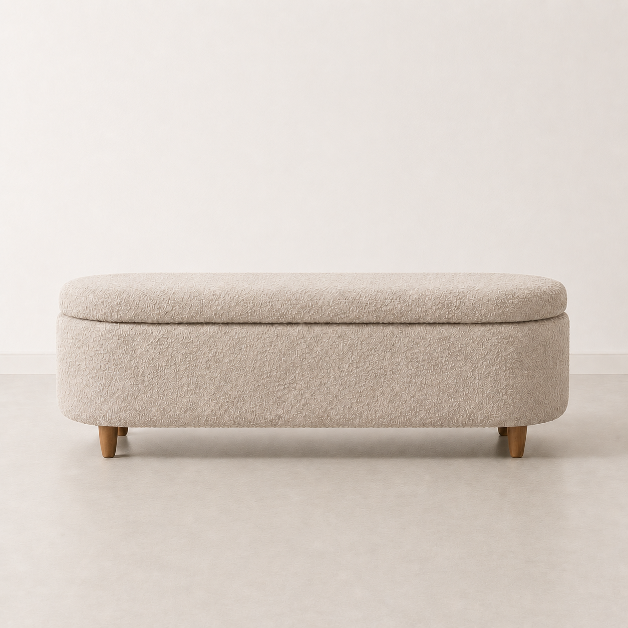Elantra Bouclé Storage Bench