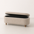 Elantra Bouclé Storage Bench