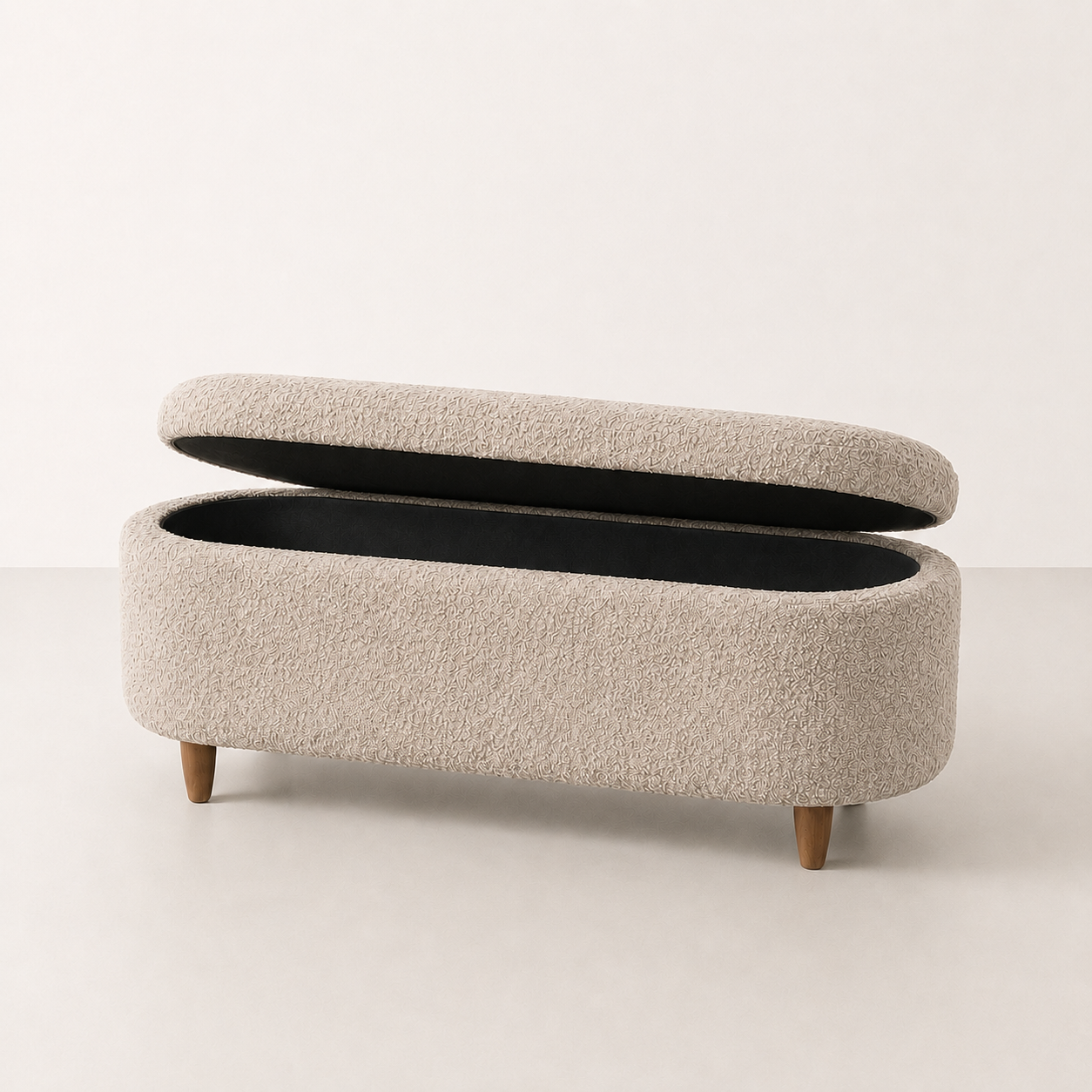 Elantra Bouclé Storage Bench