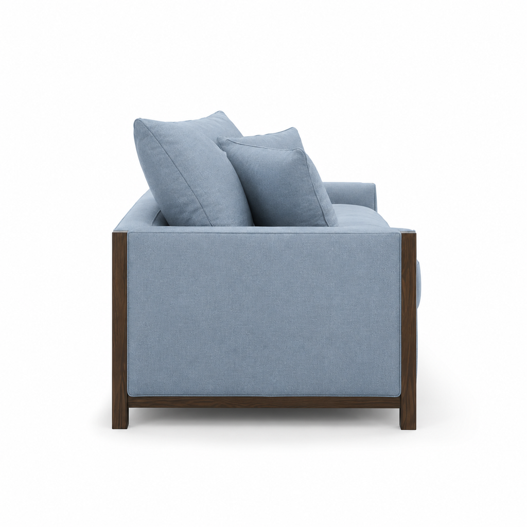 Marina Curved Oak Sofa