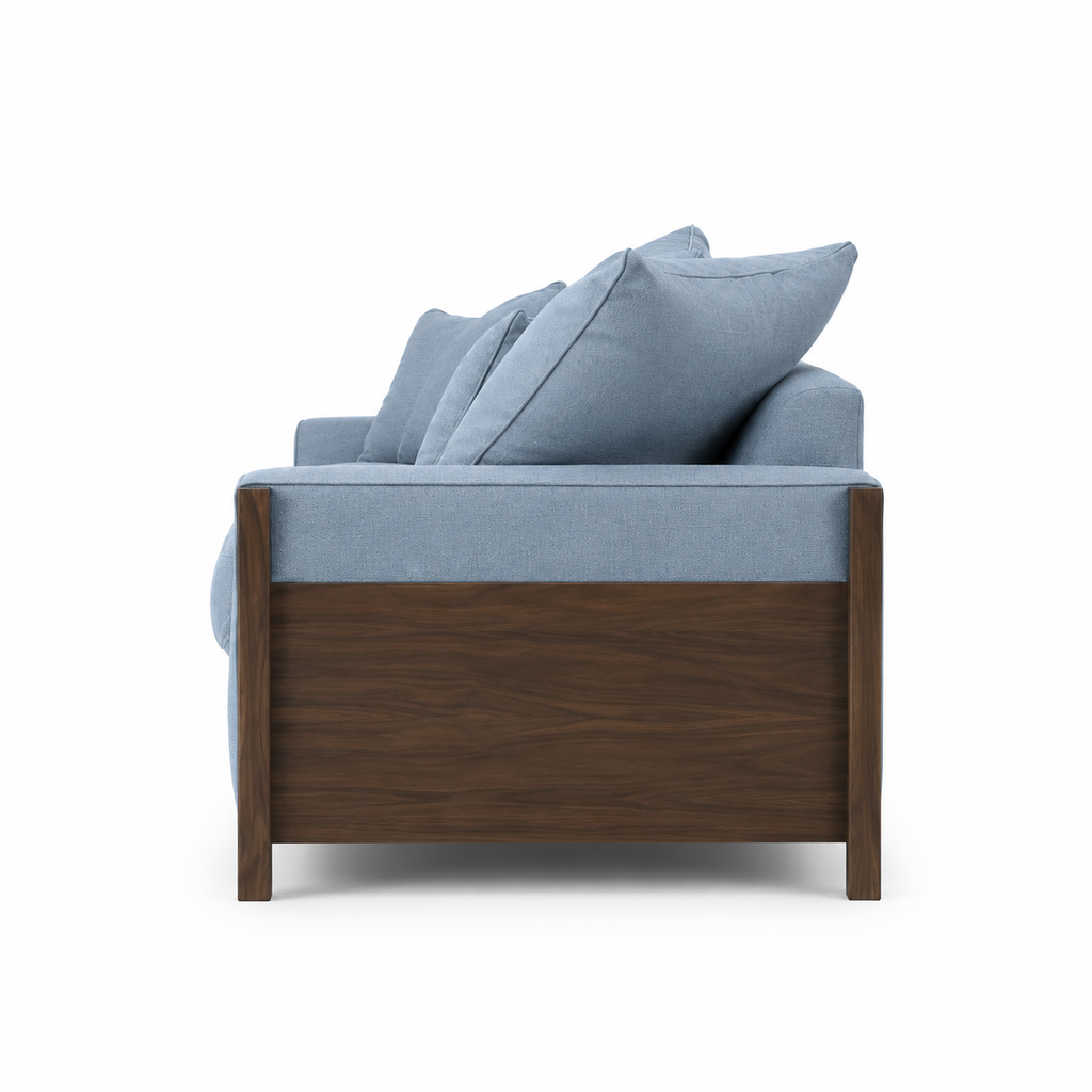 Marina Curved Oak Sofa