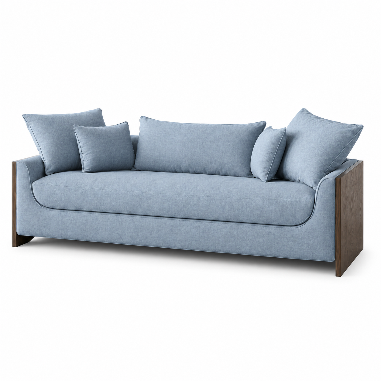 Marina Curved Oak Sofa