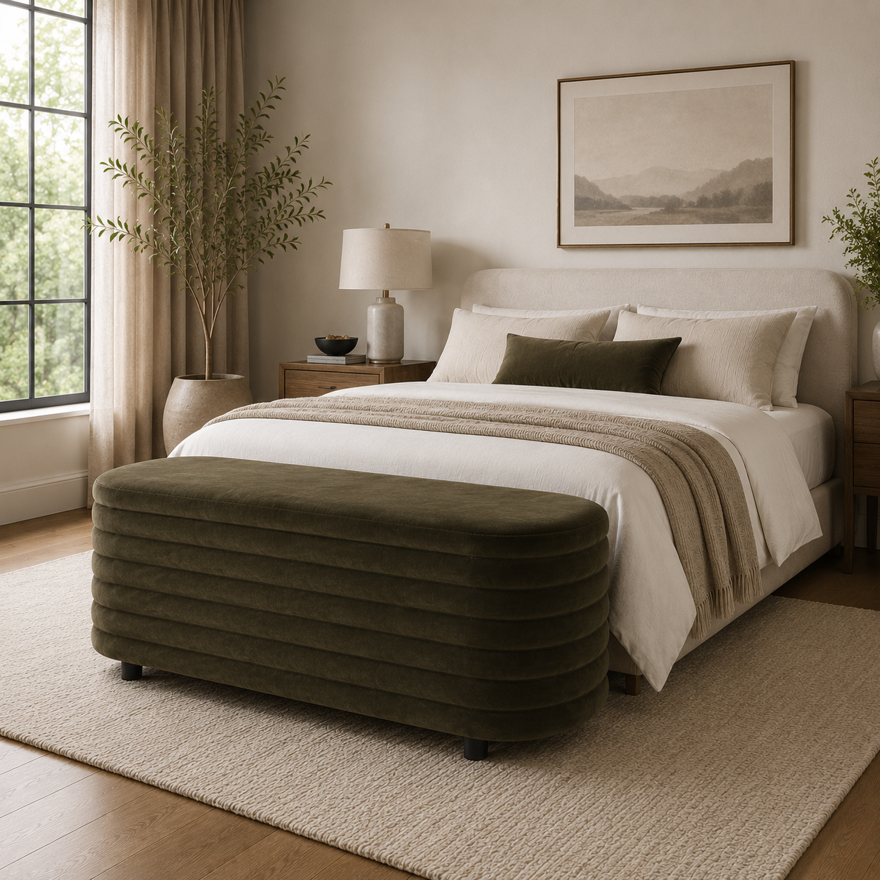 Delray Upholstered Flip-Top Storage Bench