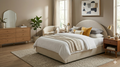 Diana White Boucle King Bed by Ross Cassidy (Copy)